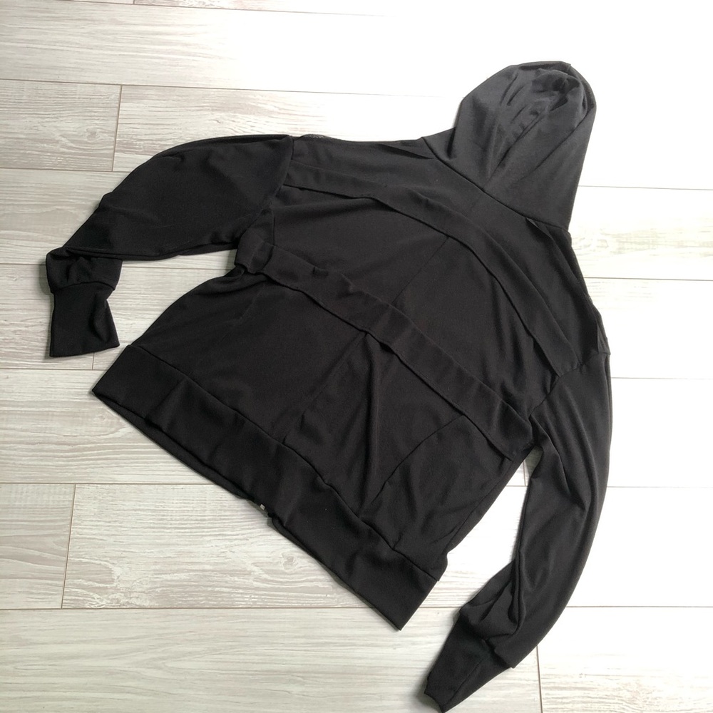 Sheer Crepe Hoodie - Picture 8 of 8